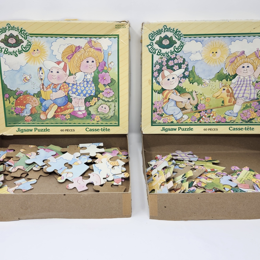 1983 CPK Puzzle Vintage Cabbage Patch Kids Lot Of 2